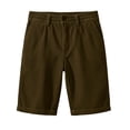 thumbnail image 6 of WQNVRNR Men's Corduroy Shorts- Pockets Button Casual Summer Sports Shorts Coffee Size 3XL, 6 of 6