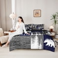 thumbnail image 4 of Feelyou Adventure Camp Bedding Comforter Set 7pcs, Lake House King Bedding Sets, 4 of 7