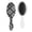 White-466, variant on Geometric Abstraction Hair Brush with Bohemian Style Artistic Paddle, Soft Bristles for Wet/Dry Hair