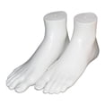 thumbnail image 3 of destyer PVC Mannequin Adult Feet Ankle Bracelet Foot Left and Right for Toe Rings White, 3 of 8