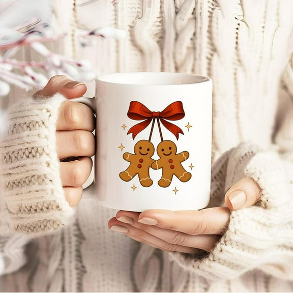 Gingerbread Man CH1Ristmas Mug Fest H1oliday Drinkware Cute Winter Coffee Cup H1oliday Gift Idea
