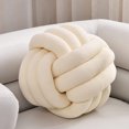 thumbnail image 1 of Graflsoa Round Knotted Velvet Cushion for Sofa & Car Seat - Soft Plush, 20CM, Multi-Color Options, 1 of 6