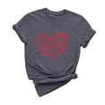 thumbnail image 2 of Cadeaux de la Saint-Valentin T-shirt Décontracté à Manches Courtes et Col Rond pour Femmes avec Imprimé Arbre de Noël, 2 of 6