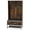 Rustic Brown, variant on Canddidliike 69 Inches Tall Hall Tree 4-in-1 Coat Rack with Seat Cushion and Shoe Storage-Black, Entryway Corner Organizer Coat Rack Freestanding for Home