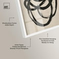 thumbnail image 4 of Beige Black I Shadowbox Print Line Wall Decor by Art Remedy, White Frame, 36 x 54, 4 of 7