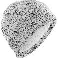 thumbnail image 1 of FYBTO Swimming Cap Gray Penguins Unisex Adult FYBTO Polyester, 1 of 4