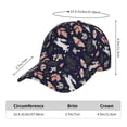 thumbnail image 5 of Xecao Retro Rabbit Flower for Baseball Cap: Unisex, crafted from classic polyester twill fabric, featuring a soft unconstructed design, 5 of 5