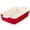 Red, variant on 4.4 QT Baking Dish, 9x13 Large Casserole Dish for Oven, Ceramic Baking Pan, Rectangular Lasagna Pan Deep with Handles for Baking, Durable Microwave Oven Safe, Wedding Gift,White