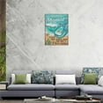 thumbnail image 6 of Mermaid Tail Wall Art Teal Beach Bathroom Pictures Mermaid Wall Decor Canvas Prints Painting Modern Home Framed Artwork Gifts For Girls Room Bathroom Bedroom 12"x16", 6 of 6