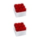 thumbnail image 4 of Inteprter Rosa preservada Flor eterna Rosas inmortales Material Ramo Autoensamblaje Regalo de cumpleaños Aniversario Acción de gracias Blanco blanco rojo 9 cabezas 2piezas, 4 of 6