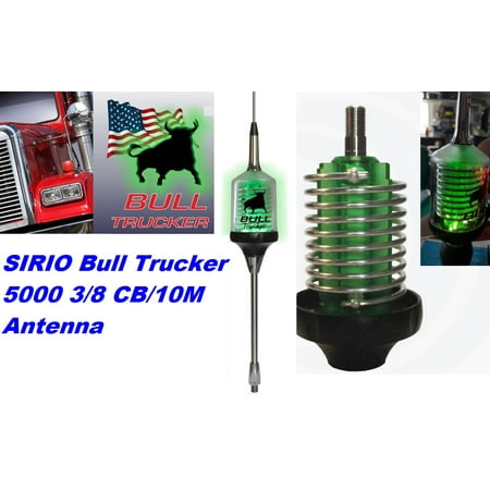 Sirio Bull Trucker 5000 3/8 5000W CB & 10M Mobile Antenna With