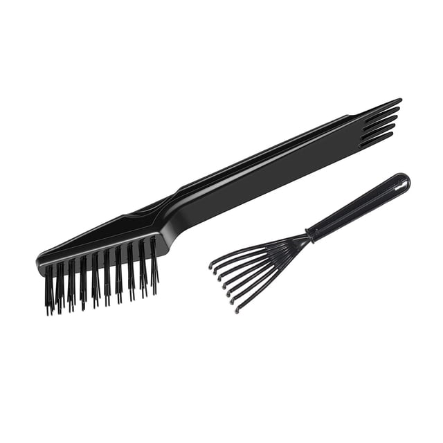 Juego de Herramientas de limpieza para quitar el polvo y los restos de pelusa del peine cepillo de pelo, cepillo de aire caliente, 2 uds.