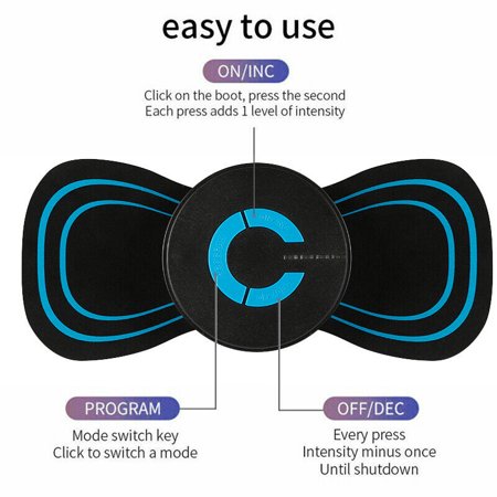Jahy2Tech Mini Electric Neck Shoulder Massage Pad Cervical Vertebra Waist Arm Leg Massager