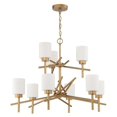 thumbnail image 2 of Craftmade 54629 Cadence 9 Light 32" Wide Pillar Candle Chandelier - Nickel, 2 of 5