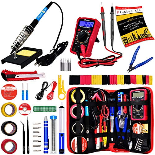 14-in-1 60W Electric Soldering Iron Kit Welding Gun Tips Stand Wire Set UK Plug 