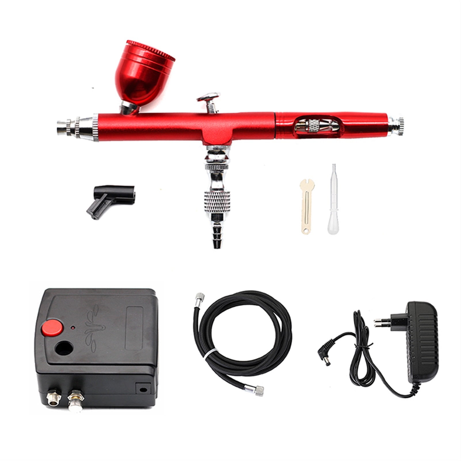 Mini Dual Action Airbrush Kit With Compressor Air Brush Spray Gun Pen For Paint Nails Modeller Cake Decorating