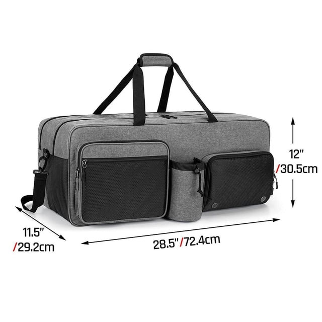 Langgg Sac de Sport Tennis Capacité 7 Raquettes Renforcé Multifonction Cousu
