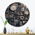 thumbnail image 2 of Designart "Dreams in Cubic Geometric IV" Cubism Oversized Wall Clock, 2 of 5