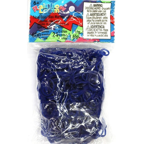 Rainbow Loom Twistz Bandz Refill - Jelly Navy Blue