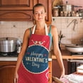 thumbnail image 2 of EUDIDV Aprons for Women With Pockets 1pc Parent adult the Family Kitchen Valentine's Day Print Linen Family Aprons plus Size Pinafore Apron Pinafore Aprons for Women, 2 of 2