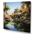 thumbnail image 2 of Designart "Egypt The captivate Oasis" Architecture Canvas Art Print, 2 of 5
