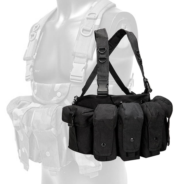 Chaleco de entrenamiento para juegos al aire libre Macarena 600D Negro