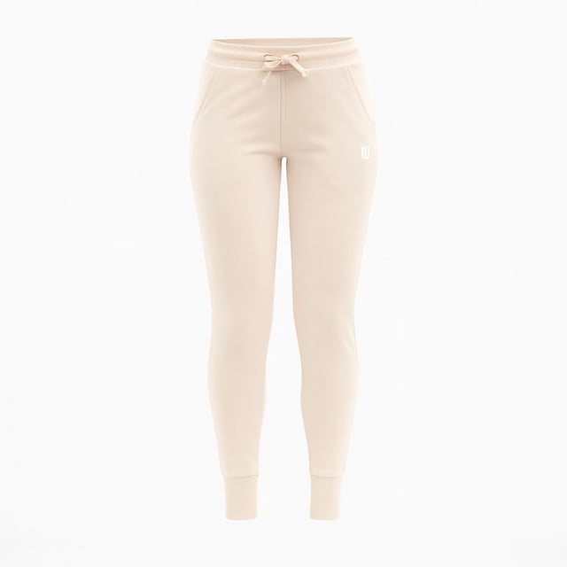 Pantalón Deportivo Wilson para Mujer Jogger French Terry Color Beige Talla CH