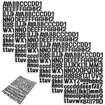 KAKOWELY 12Pack Small Alphabet Stickers for Diy and Craft Projects
