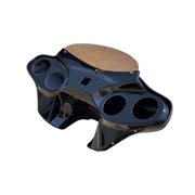 QK Racing Harley‑Davidson Freewheeler FLRT trike Batwing Fairing with 4×5.25″ Speaker Assemblies Glossy Black