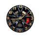 thumbnail image 1 of Reloj de pared decorativo con diseño de rueda de coche, elegante y silencioso. 20 centímetros, 1 of 8