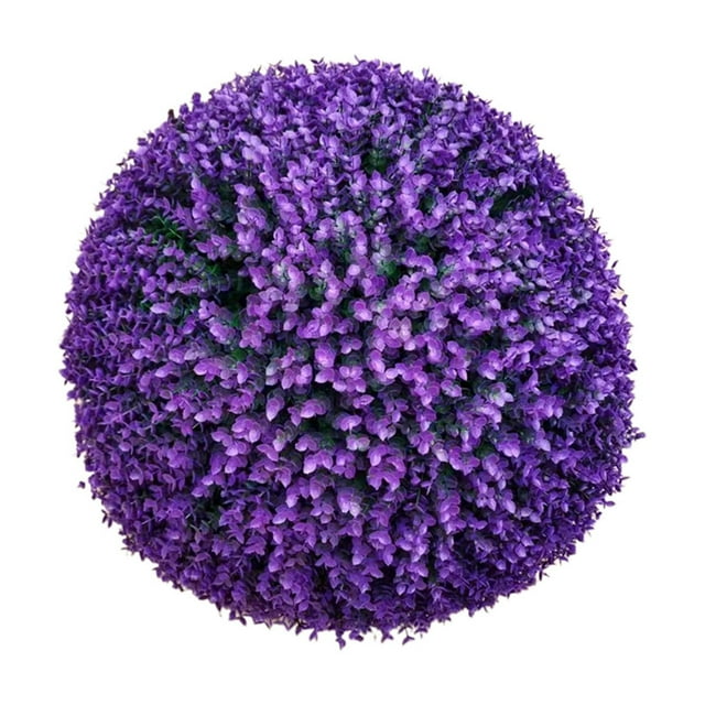 Simulation Grass Decor Suitable For Various Grass Party Decoration Places Maintains Bright Colors Purple blue Outer diameter 25cm
