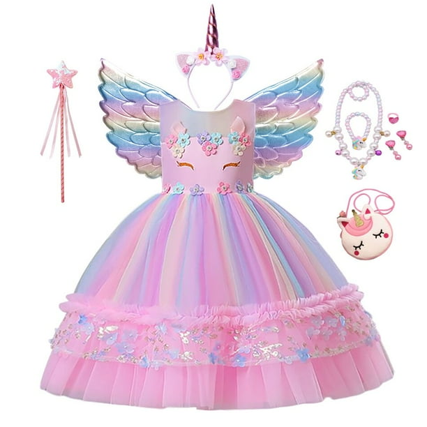 Vestido de cumpleaños de unicornio sale