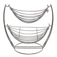 thumbnail image 3 of Estante De La Cesta De Fruta De 2 Niveles Soporte Del Estante Alambre De Metal Hamaca De La Fruta Estante De La Fruta Macarena Tazón de fuente de la cesta de fruta del metal, 3 of 8