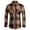 Black, variant on Flannel Shirt for Men Plaid Button Down Long Sleeve Shirt Soft Casual Tops with Two Chest Pockets Orange L(L)