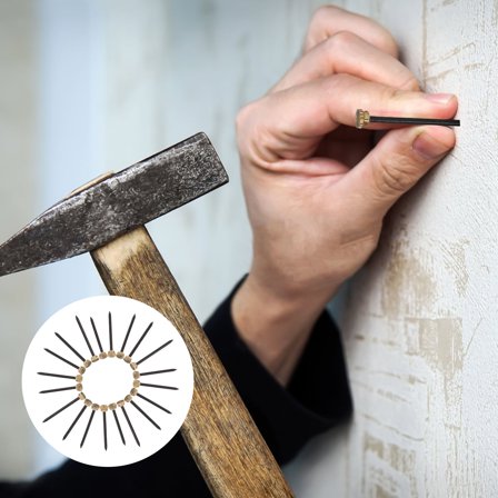 LOLIPPYY 20 Pcs Pin Nails Copper Small Wall Decorative Nails for Adults