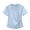 blue, variant on Women's Casual T-Shirts Side Twisted Knot Short Sleeve Top Soft Summer Blouses Work