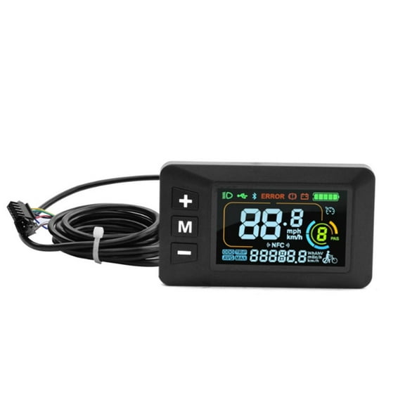 E-Bike Display 24V 36V 48V 60V LCD Display with 5 Pin Cable and Light Line