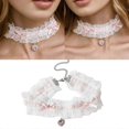 thumbnail image 2 of Elegant Lace Bowknot Designs Crystals Accent Chokers Necklace Alloy Chain for Women Gift Giving, 2 of 4