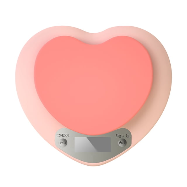 Heart Shaped Scale,Digital Food Scale HD Food Weighing Scale Small Scalefor Kitchen Elevated Design