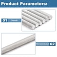 thumbnail image 3 of 6Pcs M5 7" Stainless Steel Fully Threaded Rods Threaded Rod & Studs Right Hand Thread Pitch for Anchor Bolts Clamps Hangers and U-Bolts, 3 of 6