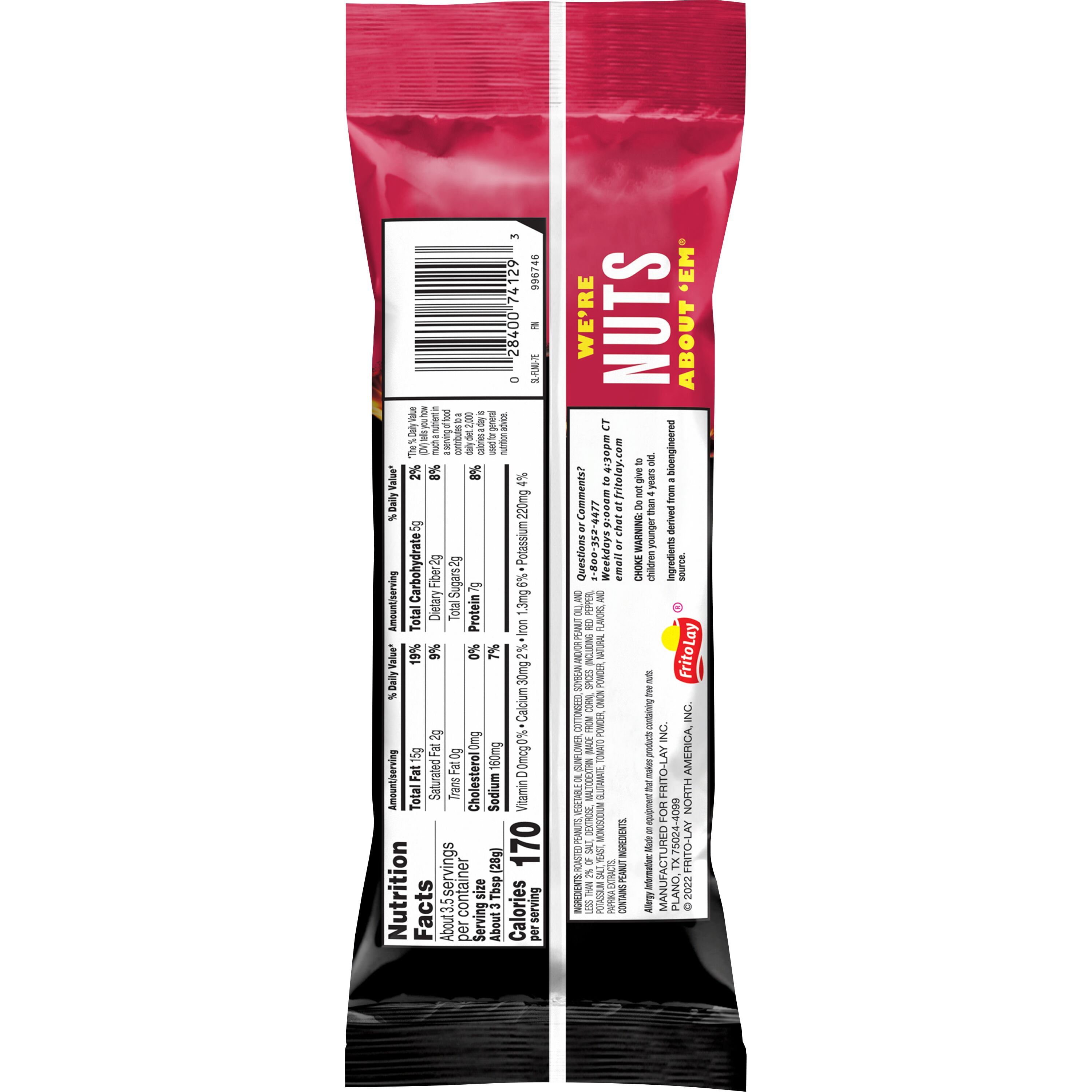 Nut Harvest Flamin Hot Flavored Peanuts, 3.35 oz