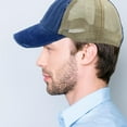 thumbnail image 3 of Breathable Mesh Baseball Cap For Men Korean Fashion Wash Cotton Cap Sunscreen Hat Beach, 3 of 6