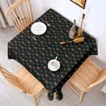 thumbnail image 2 of Black Bigfoot and Tree Pattern Square Tablecloth,Waterproof Square Table Cover,Wipeable Spillproof Washable Table Cover for Home Kitchen Party Decor 60"x60"(152x152cm), 2 of 6