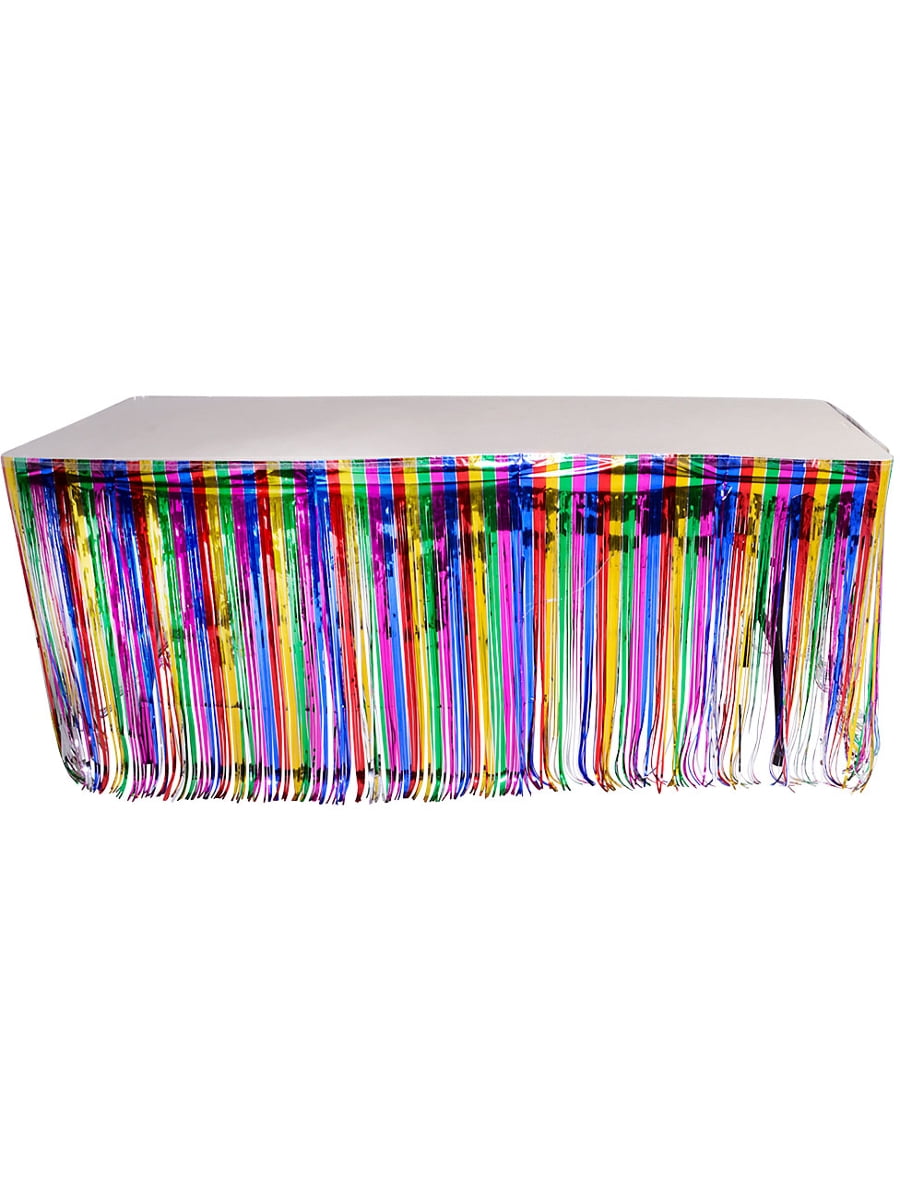 fringe table skirt walmart