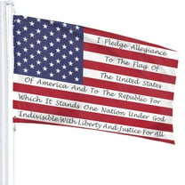 Outdoor 3x5ft Flag American Flag With The Pledge Of Allegiance Home Garden Decoration Flag Durable Fade Resistant For All Weather Outdoor
