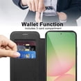 thumbnail image 3 of For Samsung Galaxy A56 5G Wallet Cell Cover, RFID Blocking, PU Leather,Compatible With MagSafe , With Flip Cover Multi-Card Slots Pocket, Ultra Thin Magneti Protective Cover,Black,For Galaxy A56 (5G), 3 of 8