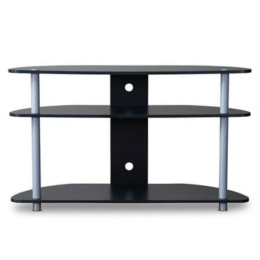 Bowery Hill 39" TV Stand in Black and Gray