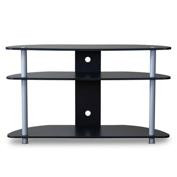 Bowery Hill 39" TV Stand in Black and Gray