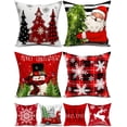 thumbnail image 1 of Funda de almohada decorativa TOYPOPOR 45 x 45 cm, juego de 4 unidades, para Navidad, 1 of 7