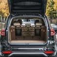 thumbnail image 3 of KUIFORTI Leopard Print Trunk Organizer for SUV, Truck,Sedan, Reusable Car Organizer with 4 Pocekt, Adjustable Car Seat Organizer Backseat (37.01"*11.8"), Lightweight Car Storage Bag for SUV/MPV/Truck, 3 of 6